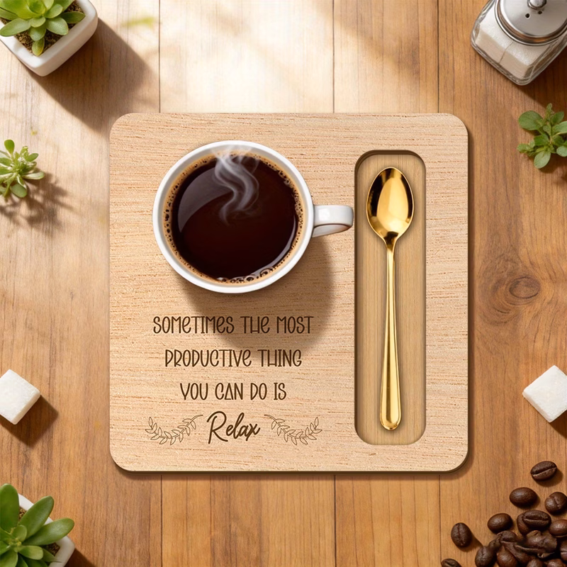 1 pack the most approach is to relax wooden tray desktop drink organizer suitable as a mothers day fathers day or birthday gift for busy professionals