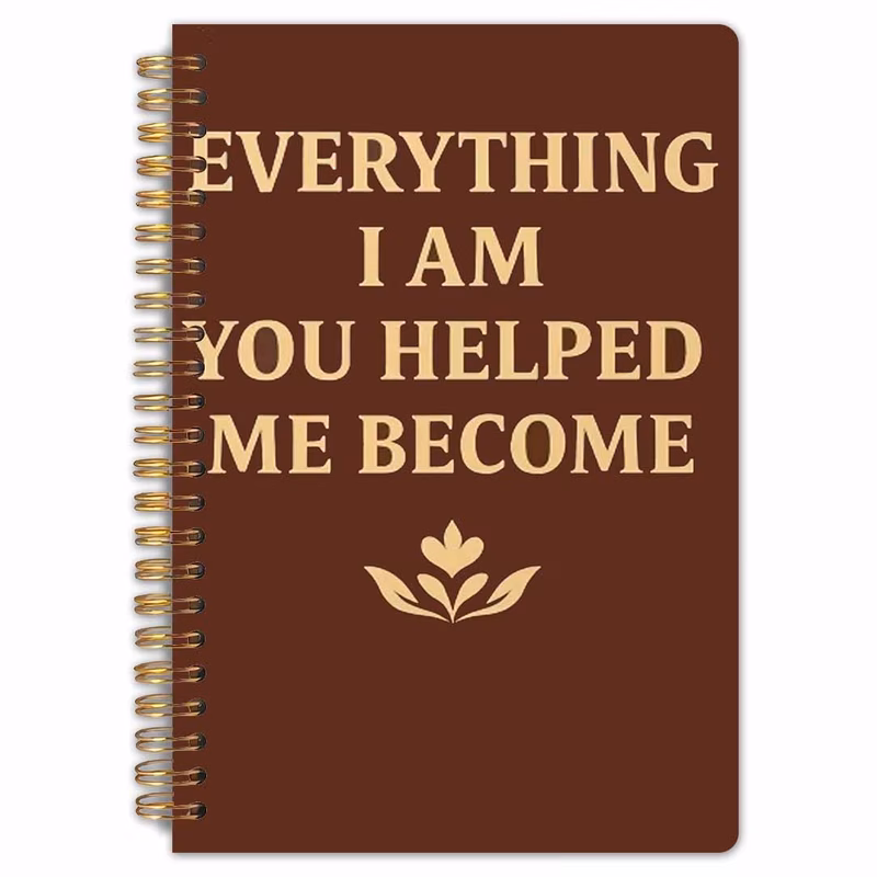 1pc everything i am spiral notebook 5 5x8 3in high quality pages gratitude journal durable binding gift for parents