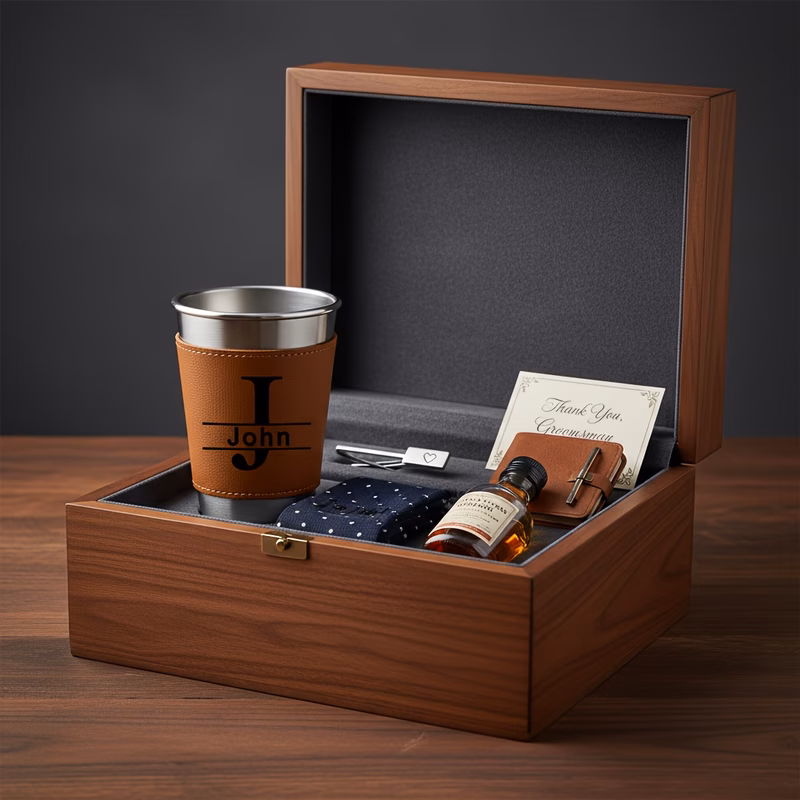 personalized beer cup with sleeve groomsmen gift set engraved beer mug best for man proposal bachelor party favors gift for him father of the groom custom barware anniversary gift for men beer tumbler