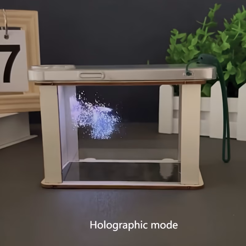 1pc holographic cinema model kit 3d holographic display projector boys and girls toy student science experiment kit