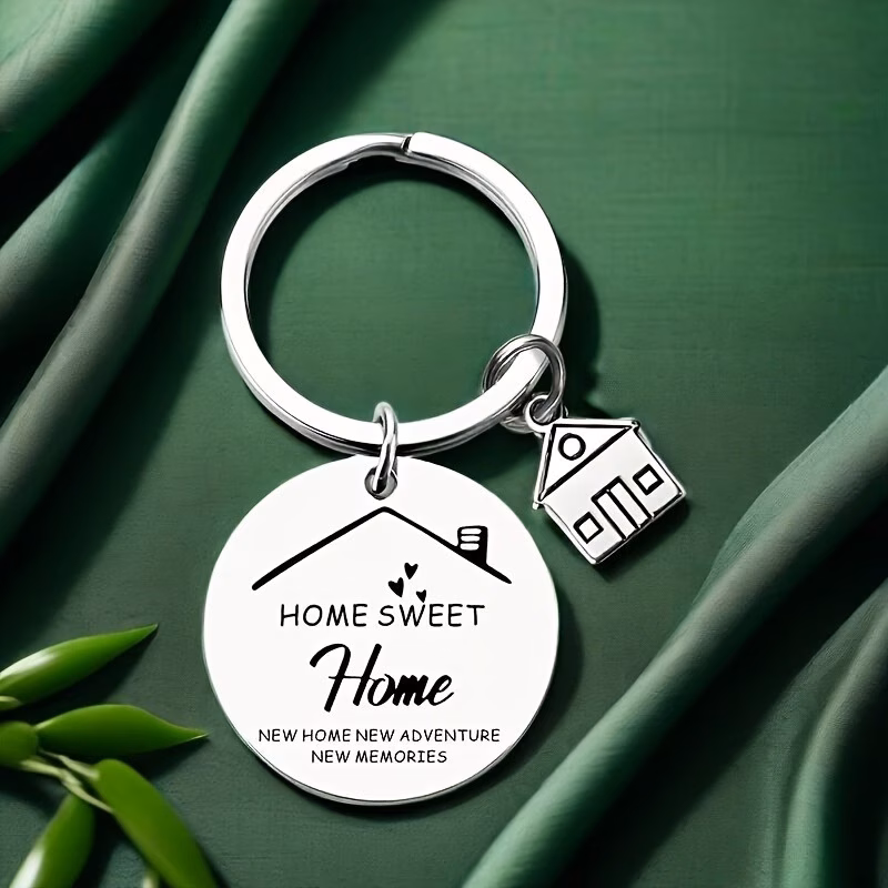 gift for her him 36pcs 12 sets stainless steel keychains engraved design perfect as a first home gift owners housewarming gift keychain gift ideal for couples and gifts great