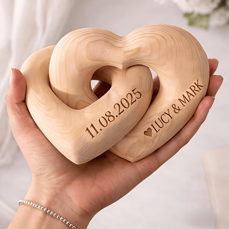 customized couple commemorative ornament valentines gift romantic couple souvenir anniversary gift custom name text
