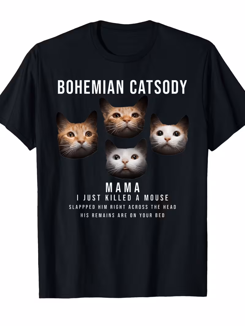 bohemian catsody mama i just a mouse cat t shirt
