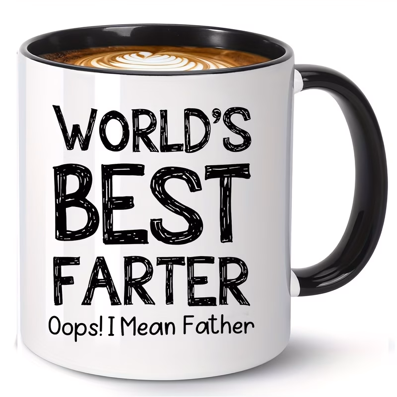 the best farting dad humor coffee mug in the world a ceramic gift for fathers from daughters and for christmas and birthdays a novelty funny mug for dads grandpas fathers in law stepdads