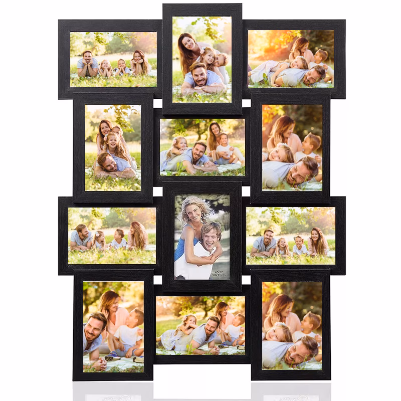 uk multi picture frame collage aperture photo frames holds 12 6x4 photos