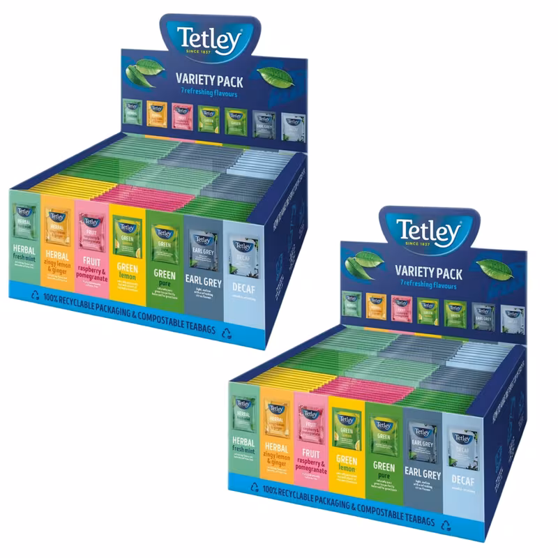 enveloped tea pack 90 individually wrapped envelopes in each box including herbal grey