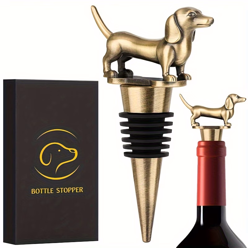 dachshund wine stopper sausage bottle stoppers for wine wine saver accessories