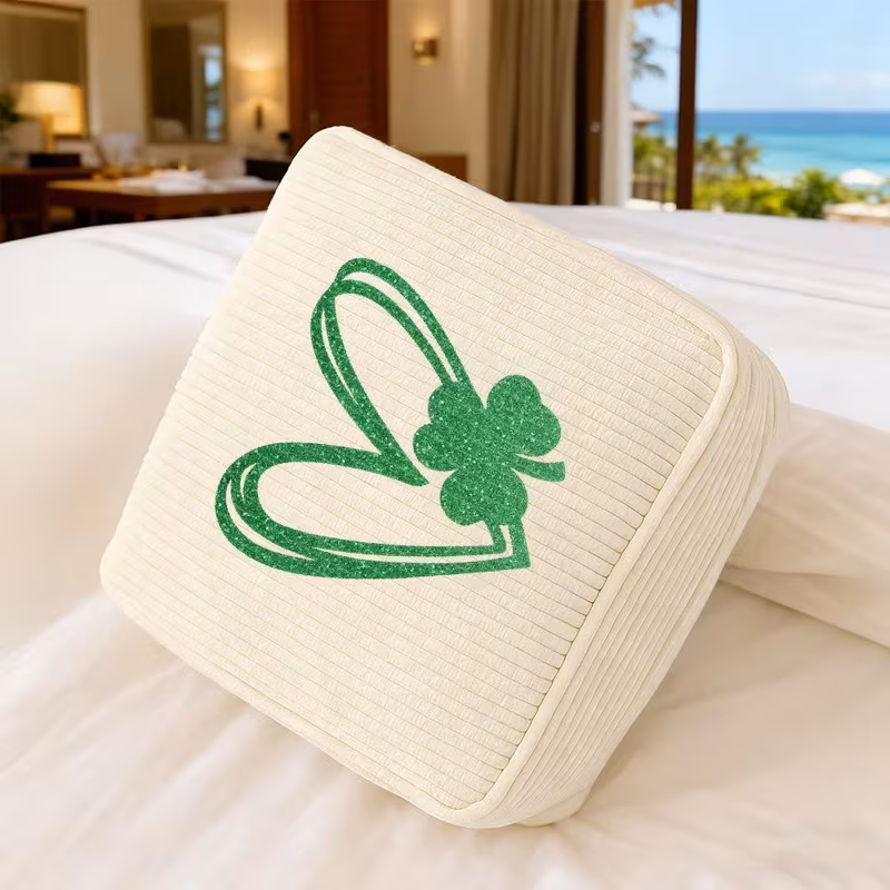 saint patricks day irish themed shamrock organizer bag small toiletry bag travel cubes for packing ideal birthday gifts for women anniversary gifts for her