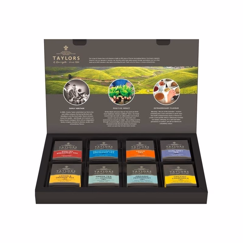 taylors assorted teabags 48 mixed tea individually wrapped teabags gift box