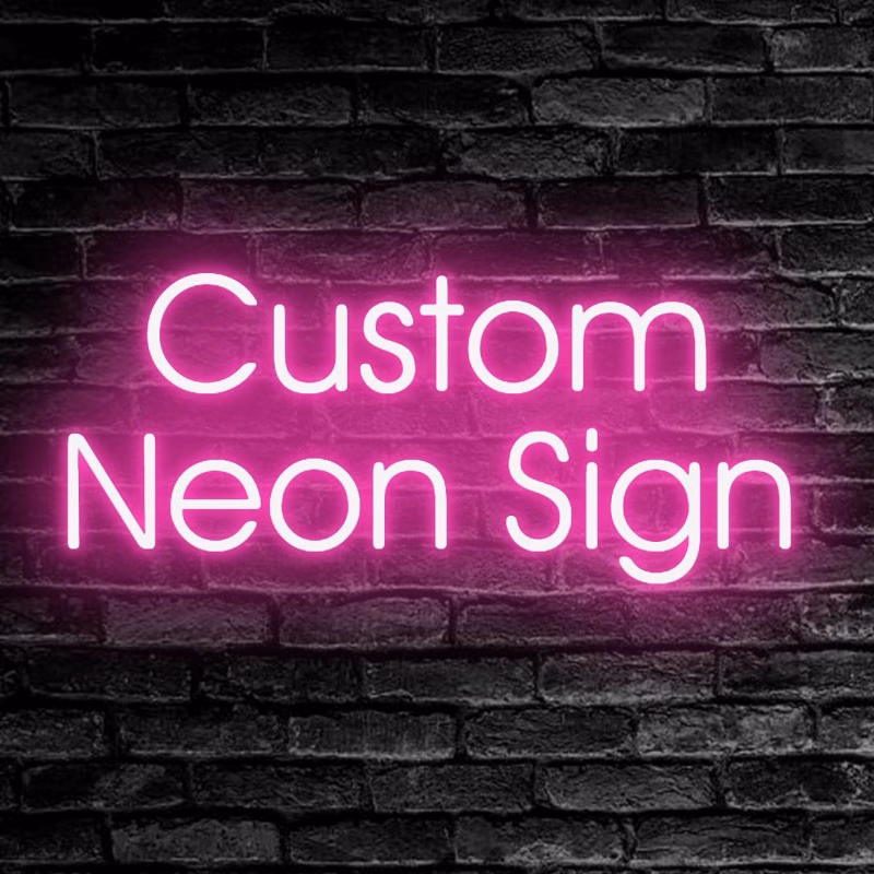 personalized double row neon light customization customizable text bedroom decoration neon light customization powered adjustable brightness led wall decoration lighting fixture multiple sizes and col