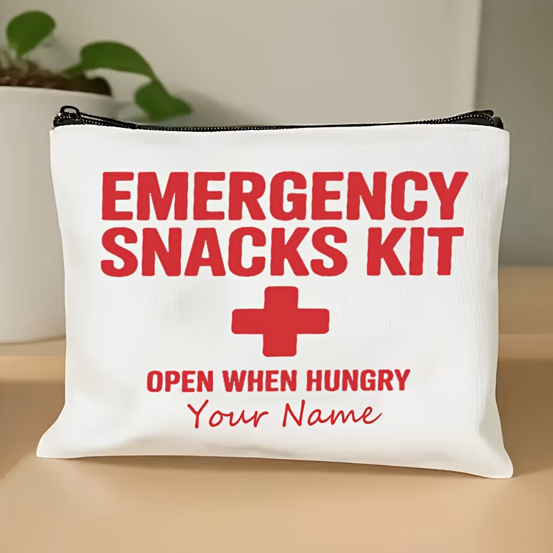 a customizable clutch bag featuring text designed for and first aid symbols this reusable bag with a icon is a portable first aid storage solution suitable for s shaped and travel