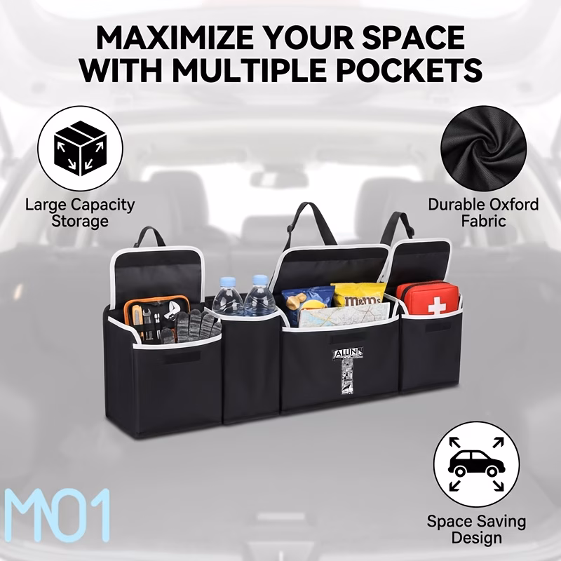 1pc landmarkcar rear storage bag rear seat organizer bag car parts storage bag durable oxford cloth material the for storing essentials