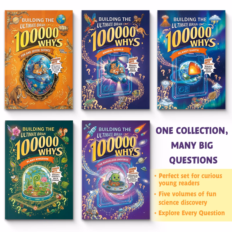5 volume 100000 whys science discovery collection question and answer series covering the universe and science curiosity scientific thinking