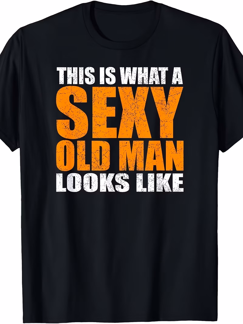 hot recommendation local specialty a old look humorous age t shirt round neck regular fit short sleeve heat transfer