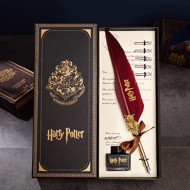 fountain pen set fountain pen in exquisite gift box birthday gift artificial feathers back to gift christmas and easter gift