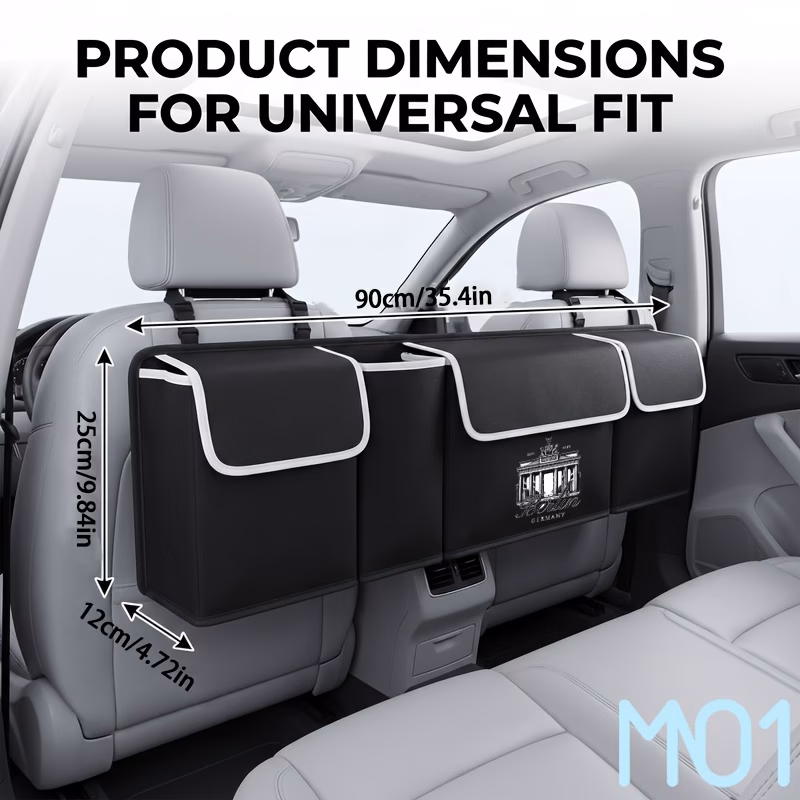 1pc berlin gatecar rear storage bag rear seat organizer bag car parts storage bag durable oxford cloth material the for storing essentials