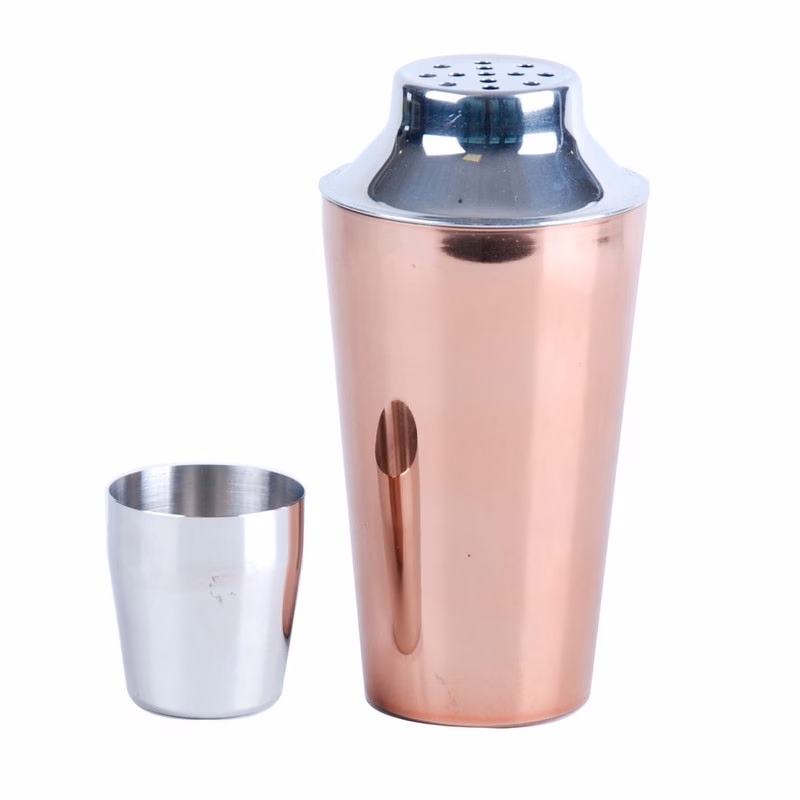 cocktail shaker bartender drinks mixer jigger pub bar party martini rose gold stainless steel
