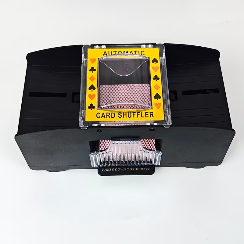 fully automatic electric poker shuffling machine 2 decks universal easy to suitable for family board game parties holiday entertainment camping team building dou dizhu fully compatible for school