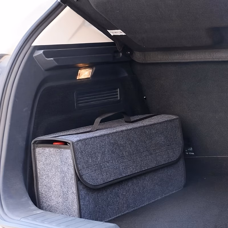 car trunk felt folding storage box foldable interior storage bag for the car portable trunk organizer vehicle interior storage box household storage bag applicable