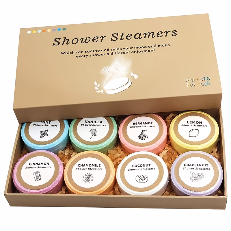 8pcs shower tablets gifts essential oils for self care and relaxation birthday gifts for men and have everything mothers day gifts holiday gifts