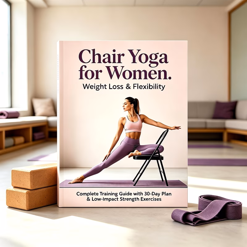 zero based womens home chair yoga fitness guide and shaping plan no joint damage full set of exercise routines stretching exercises to improve flexibility beginner friendly shaping manual illustration