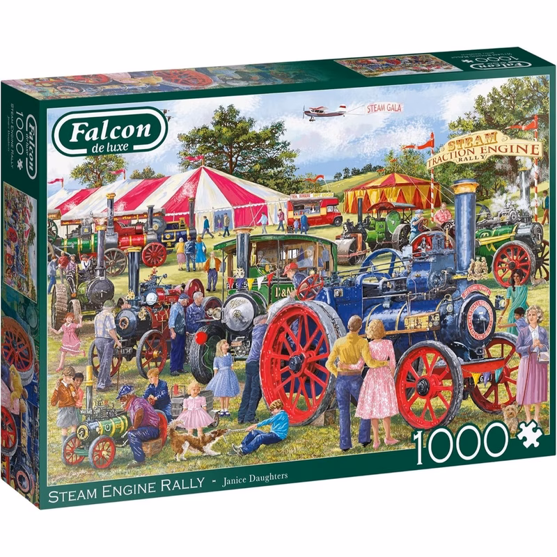 jumbo de luxe steam engine rally 1000 piece puzzle