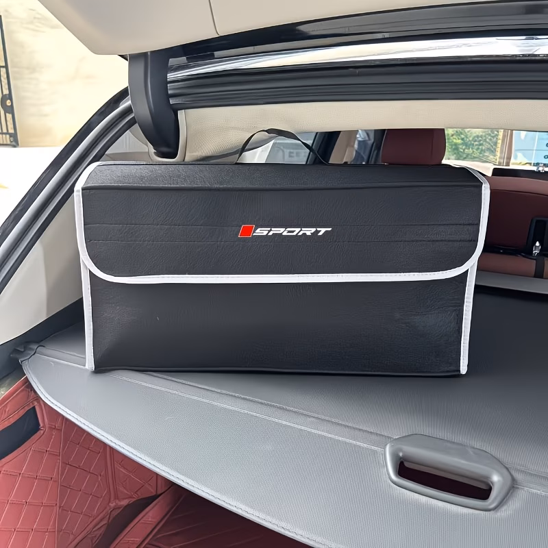 a foldable felt storage container anti slip compartment luggage storage box for car trunk travel storage bag for home kitchen interior organizing bag for sedan suv mpv rv truck suitable for all vehicl