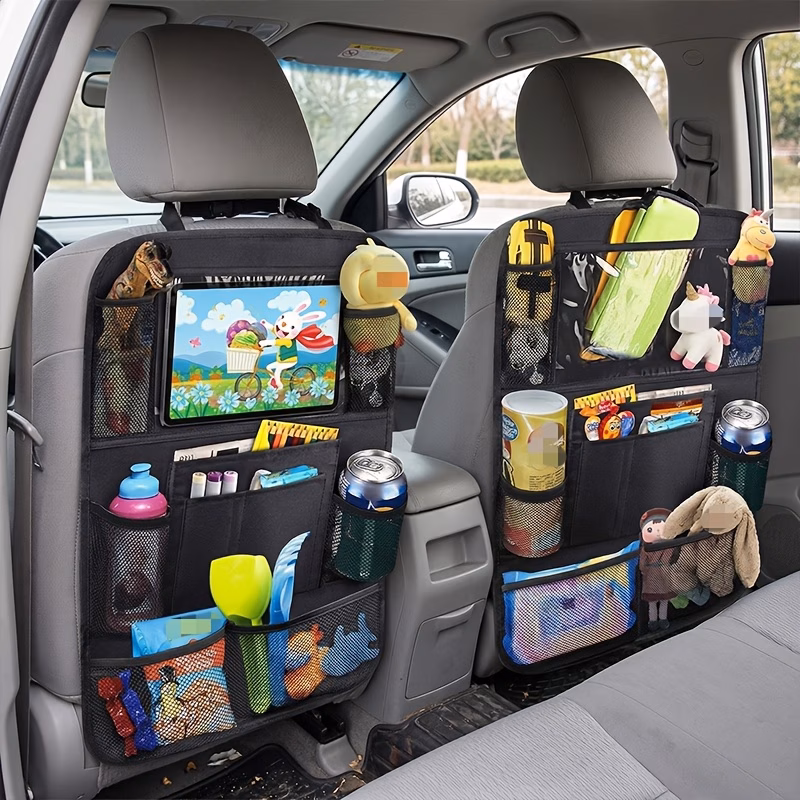 rear seat car storage box including and 1 storage bag seat back cover car rear seat storage and organizing box suitable for family travel essentials