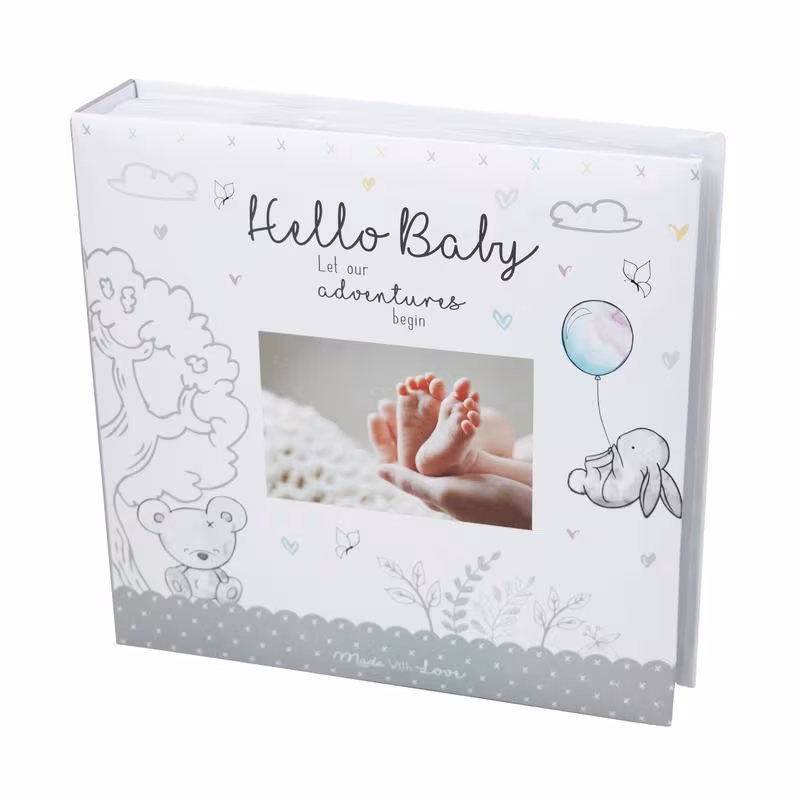 photo album 4x6 200 photos memo newborn birthday christening white photo book