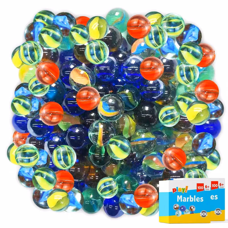 100 700 pack coloured glass traditional eye for kids games marble runs crafts assorted classic playground tabletop in mixed colours designs decorative glass for art projects home d cor