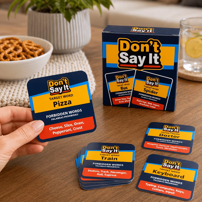 popular spanish party card game 50 word cards with rounded corners and scratch resistant extremely portable times anywhere a social must have for camping travel and