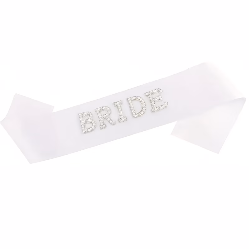 bride to be sash bridal and headband for wedding bride pearl satin sash bachelorette veil party decorations bridal shower veil with comb engagement gifts