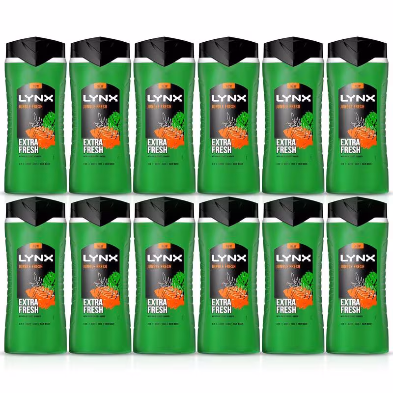 shower gel 225ml pack of 12