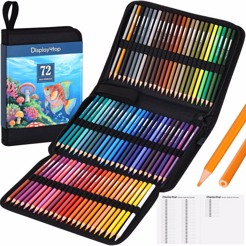 72 colored pencils professional color pencils for coloring books coloring pencils with oil based cores art supplies gift professional artistic use