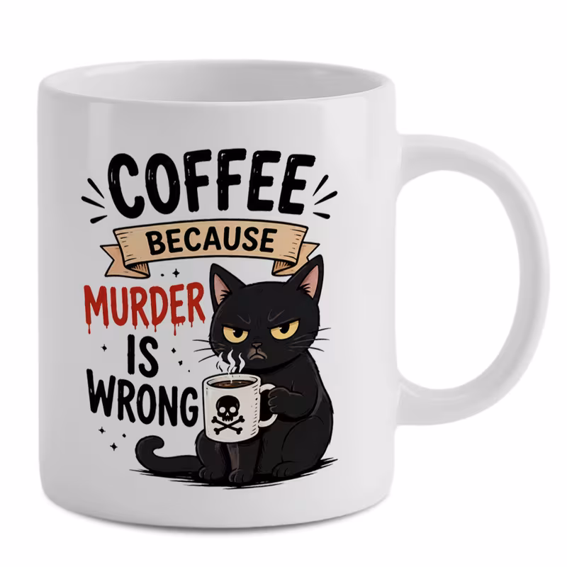 coffee black cat mug funny black cat coffee cup cute kitten iced ceramic mug cat lover gift funny animal coffee mug