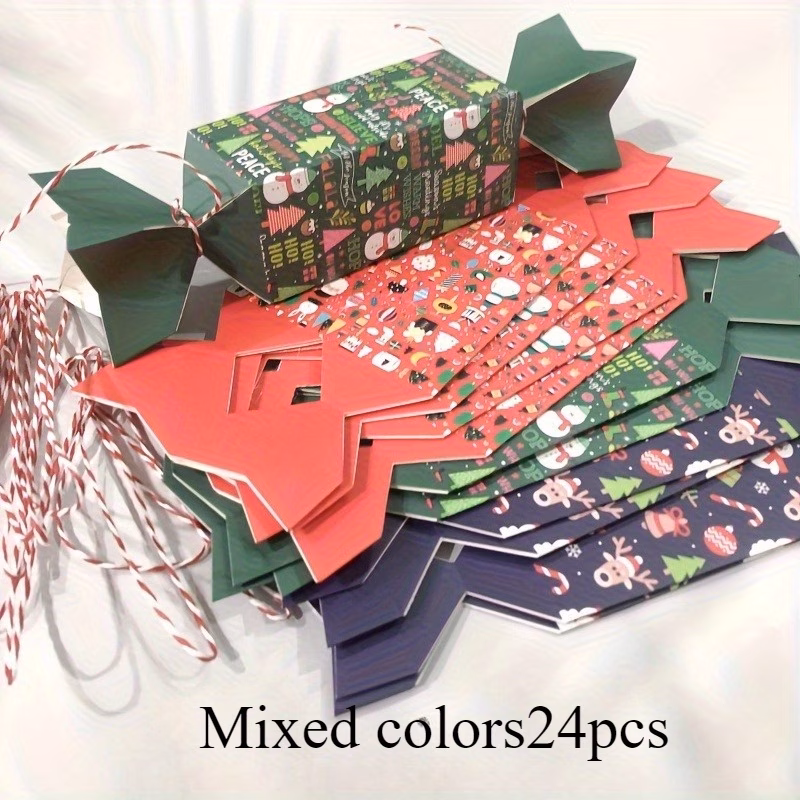 24pcs packaging box set suitable for halloween and christmas creative gift packaging cute party gift container