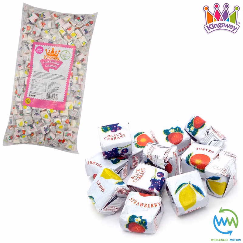 caramels sweets gummy jelly assorted caramel chews wedding gift party bag filler fruity treat snack uk