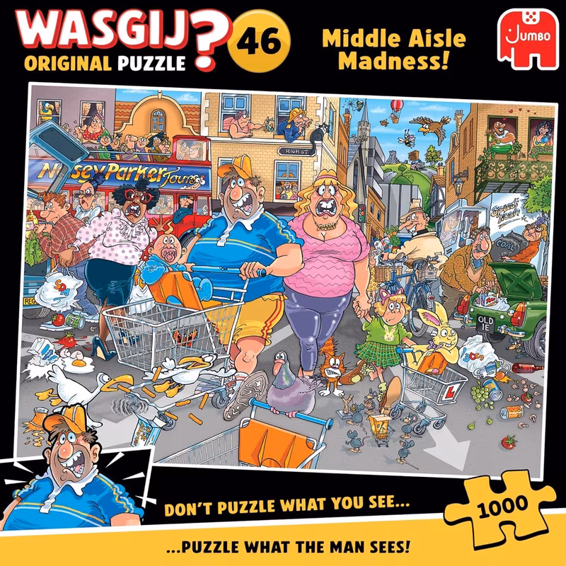 original 46 middle aisle unique 1000 piece puzzle colourful puzzling challenging brainteasing 1000pc puzzles jumbo