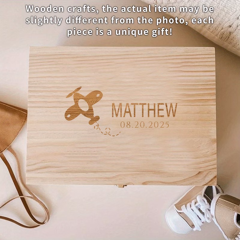 1pc lidded storage bins personalized wooden christening souvenir box keepsake communion memory box personalized wooden keepsake box birthday gift back to school gift christmas gift best gift
