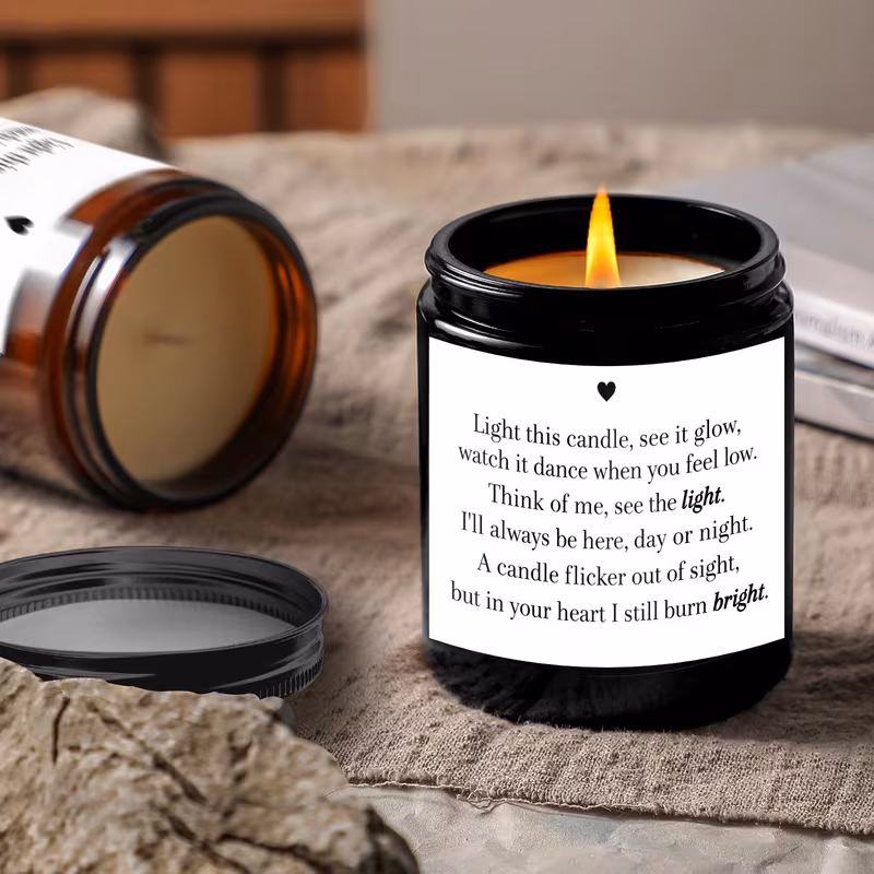 sympathy candle memorial gift remembrance decor gift home office relax mood 1pc lavender scented candle soy candle gifts for women men jar candle birthday gift memorial gift sympathy gift