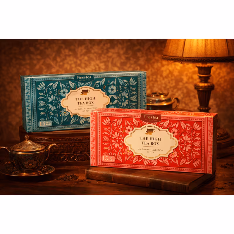 tea box pure tea 30 tea bags green elegant vintage gifting daily