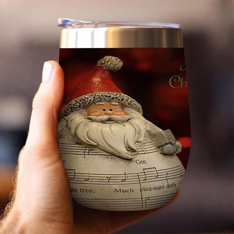 christmas 12 ounce stainless steel insulated cup portable coffee card water cup suitable for hot and cold drinks multi functional reusable home outdoor camping birthday and festival gifts insulated co