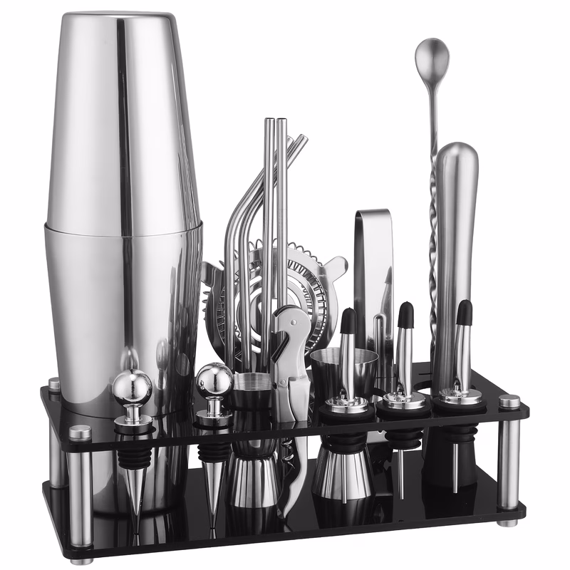 stainless steel cocktail making set diy cocktail shaker mixing glass bartending tools cocktail shaker cup for bar and home parties cgw1256