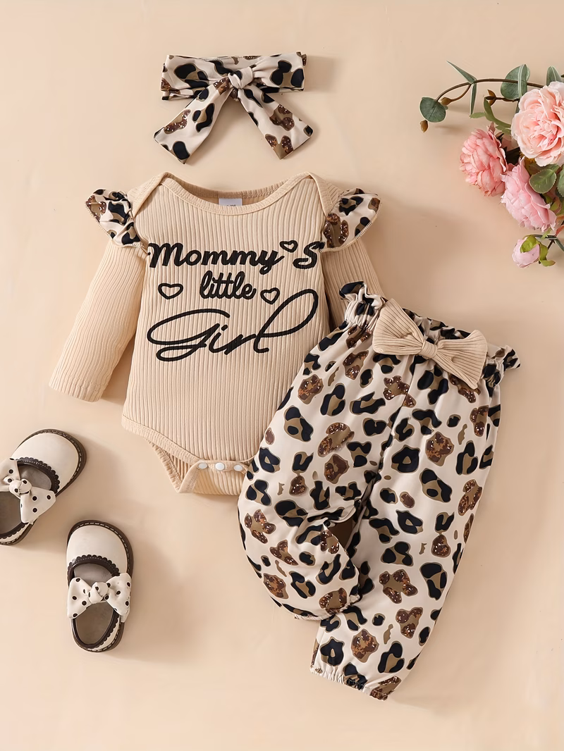 long sleeved romper with pants and headscarf 3pcs set outdoor