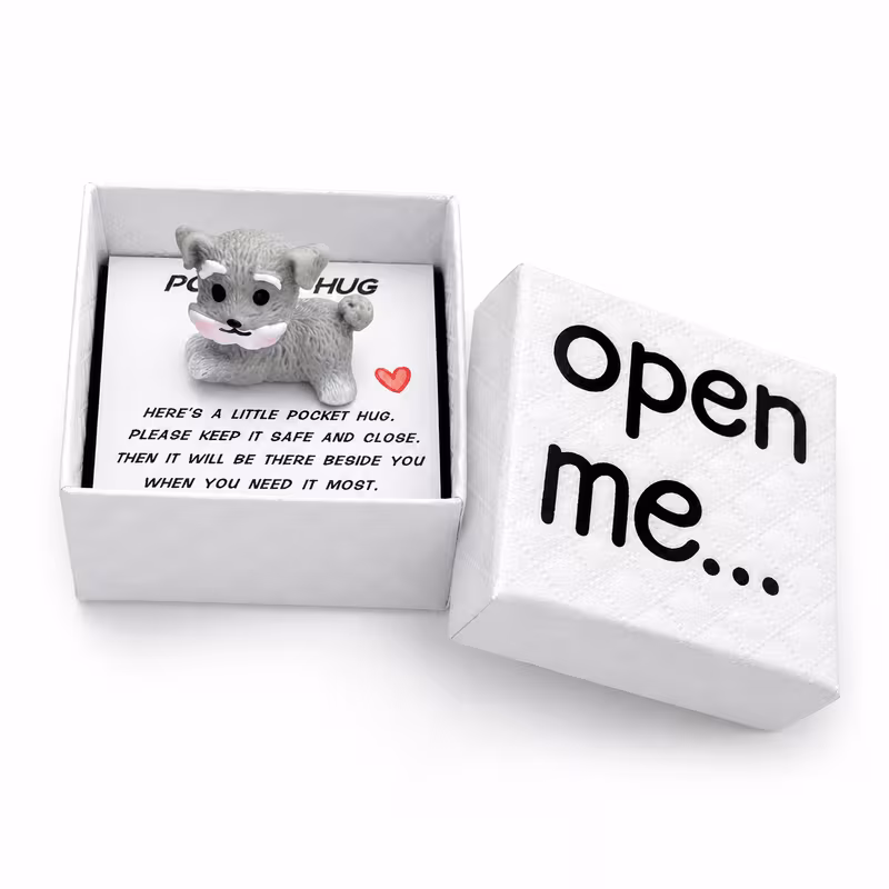 a cute xuerina dog surprise box a gift box with a mini greeting card a dog themed decorative gift for suitable for holidays back to school anniversaries
