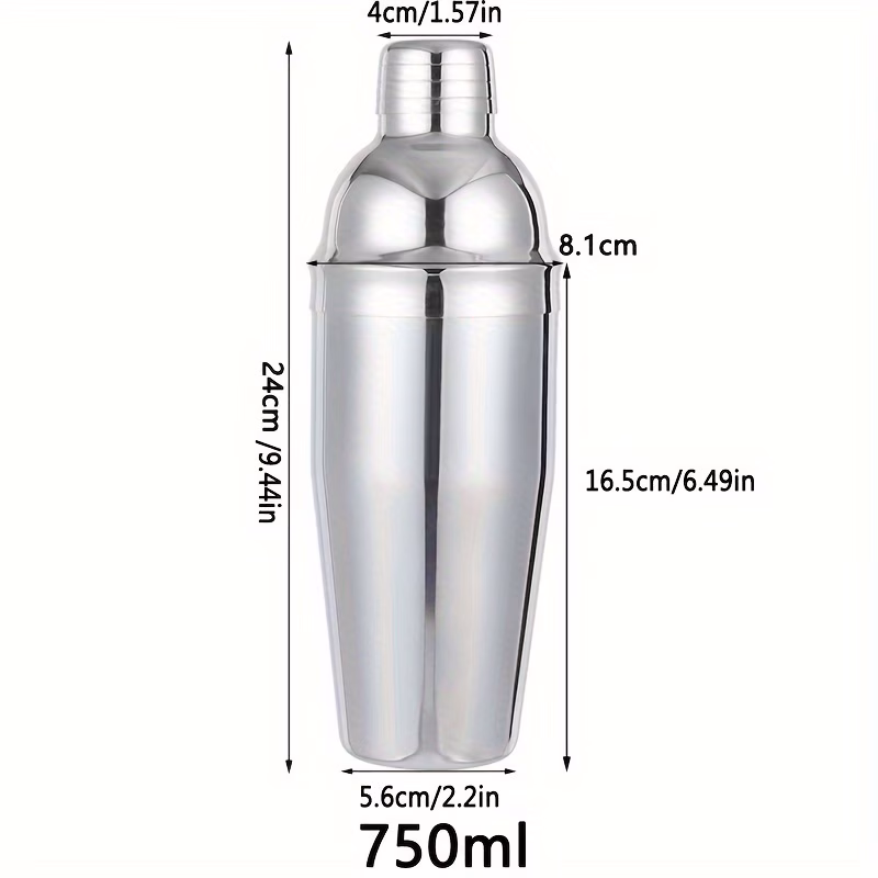 1pc professional stainless steel cocktail shaker durable handheld drink mixer for home use sleek metallic ideal for bartending and entertaining entertaining essentials sleek metallic shaker stainless