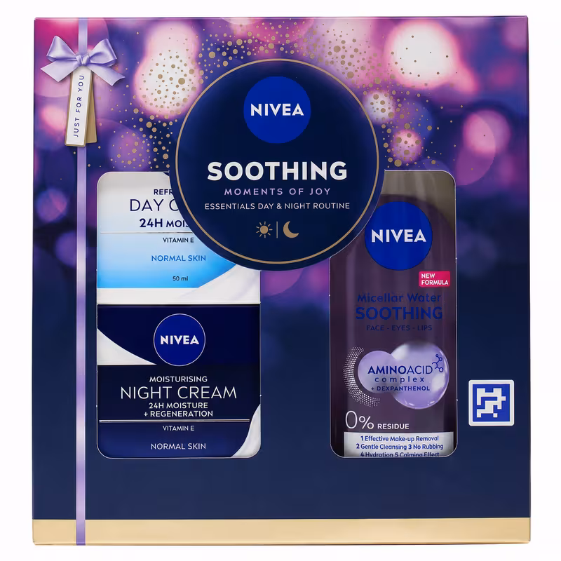 soothing essentials for day night routine 400ml water 50ml cream 50ml night cream