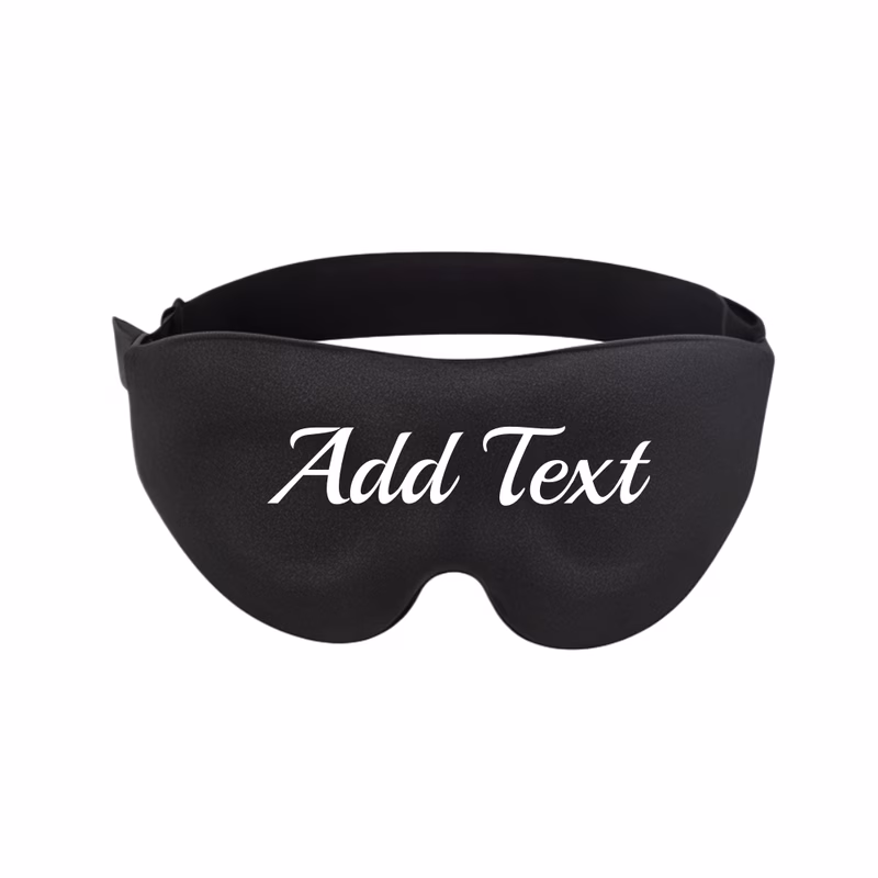 3d light blocking sleep eye mask with custom name relaxing night eye mask soft and breathable for and relieving eye fatigue
