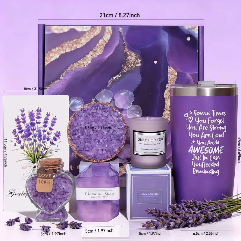 gift box set bath gift set for women insulated mug scented candle eye mask and soap aesthetic self care gift set for birthday christmas gift new years gift