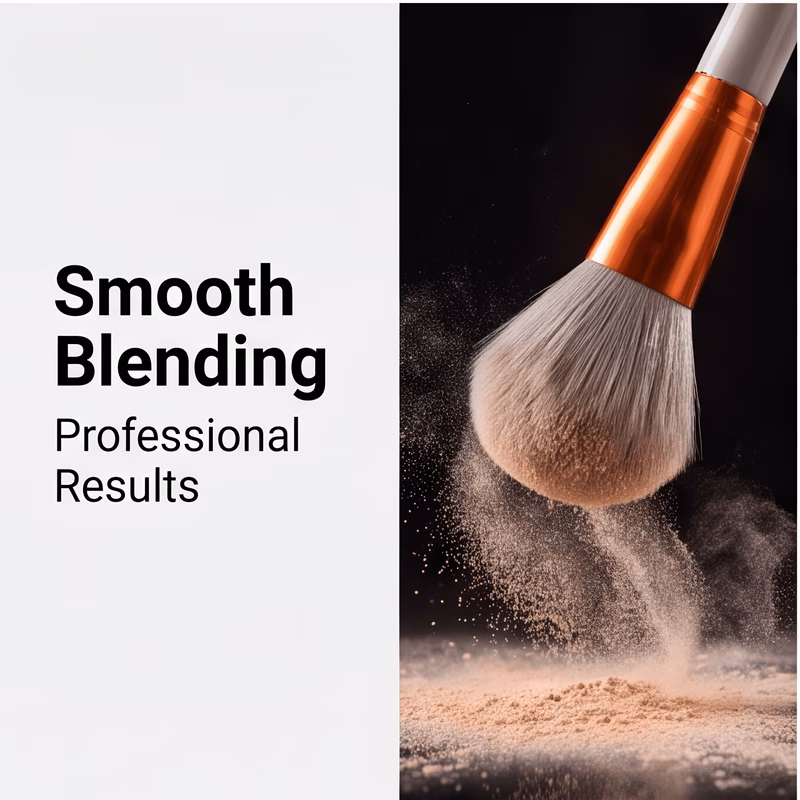 portable makeup brush set quick application
